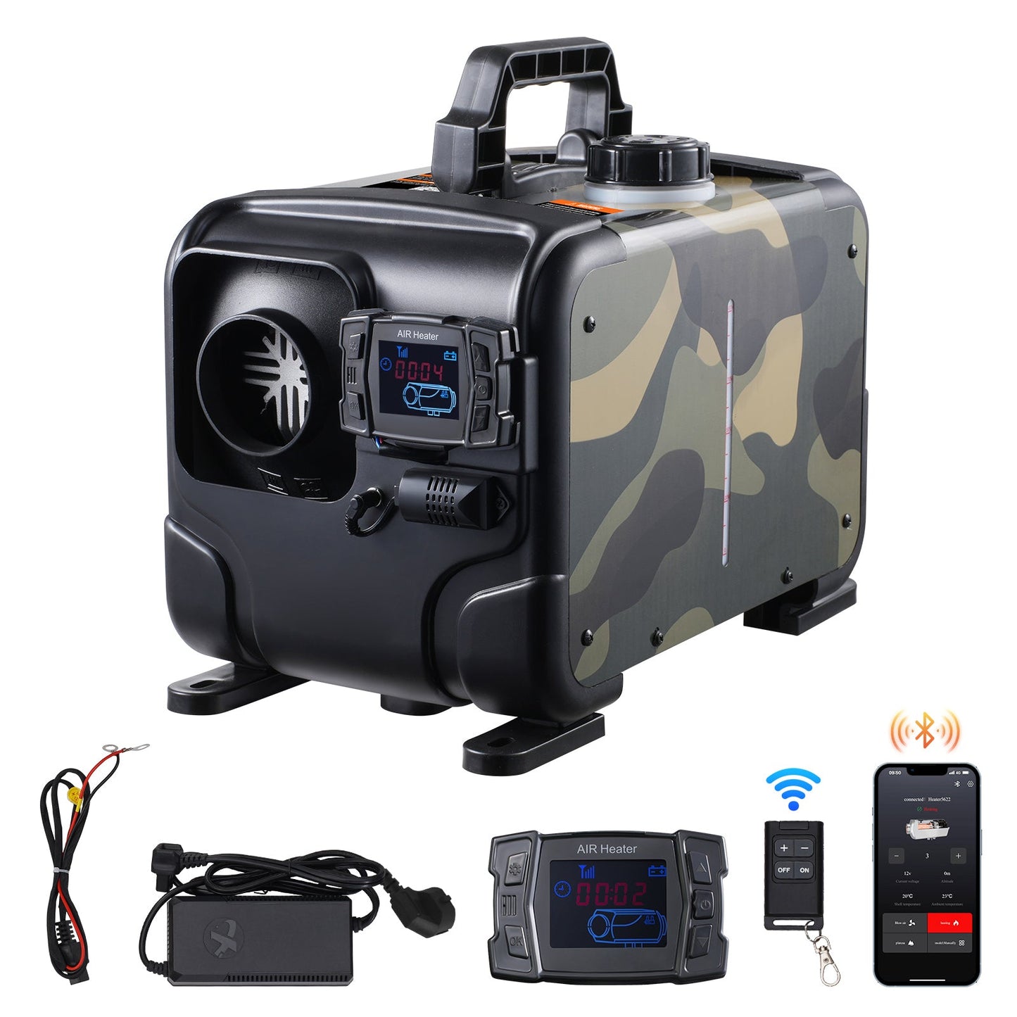Diesel Air Heater 8KW 12V/24V Bluetooth APP Remote Control