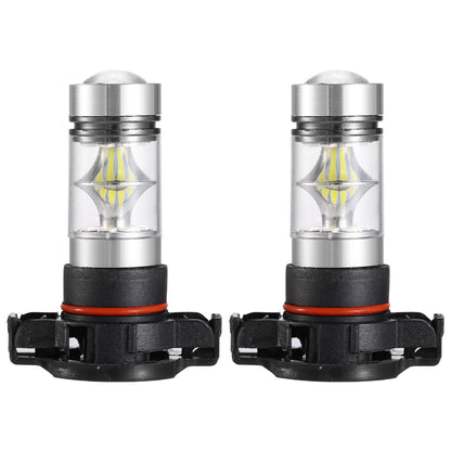 2PCS 1100LM 100W 5202 H16 LED Fog DRL Light Bulb IP68 Waterproof 20 2835 LEDs 360¡ Beam Angle 6000K White