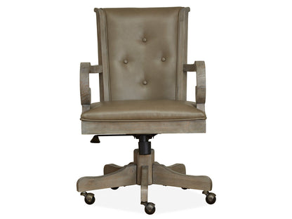 Tinley Park - Fully Upholstered Swivel Chair - Dove Tail Gray