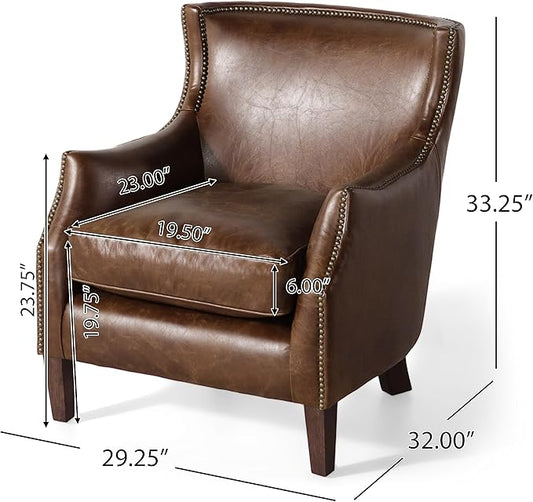 Genuine Leather Single Sofa