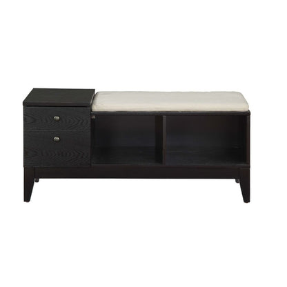 Boyet - Bench - Cream Fabric & Black