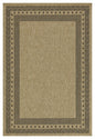 Earth - 5'3" X 7'3" Polypropylene Indoor, Outdoor Area Rug - Jute / Black