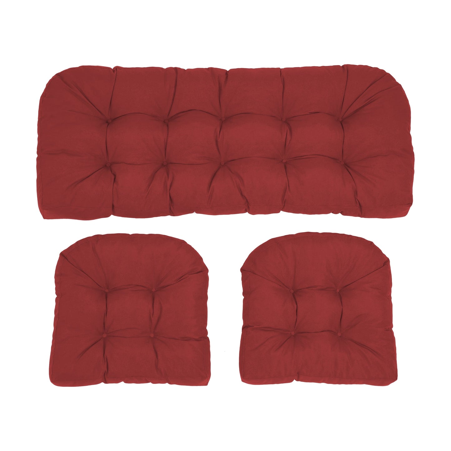 Wicker Chair Cushions Set of 3
