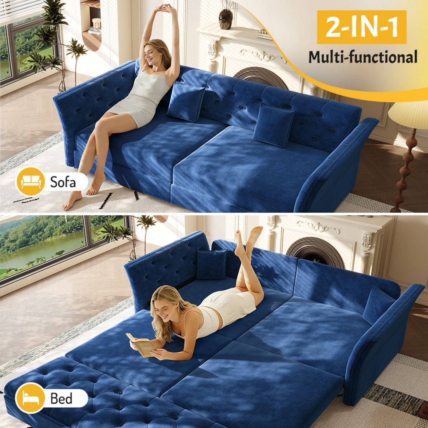 Oversize Pull Out Sofa Bed For Living Room