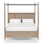 Transitional Styling Canopy Bed