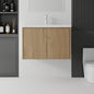36 Inch Floating Bathroom Vanity with Ceramic Sink and Soft-Close Door