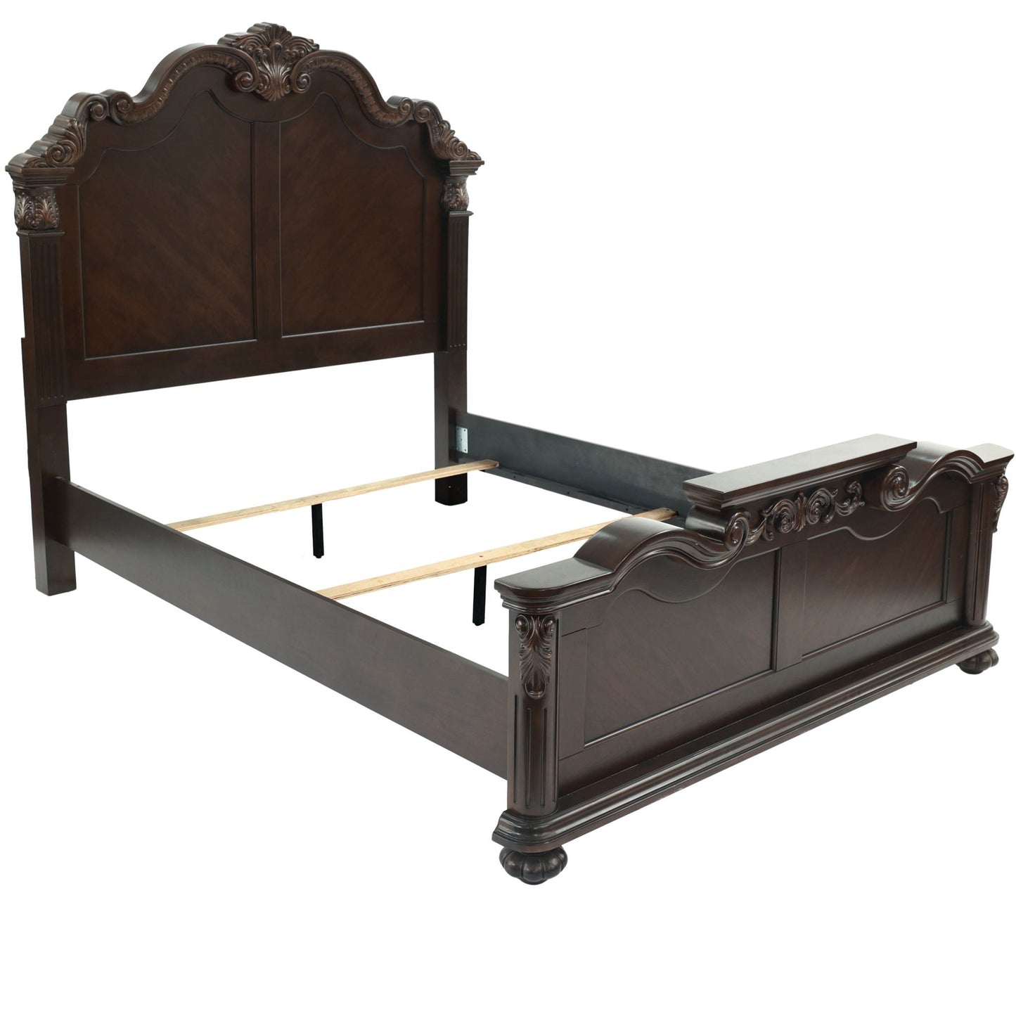3 Piece Bedroom Set, Majestic Formal Bed With 2 Nightstands