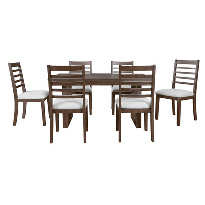 7-Piece Extendable Dining Table Set