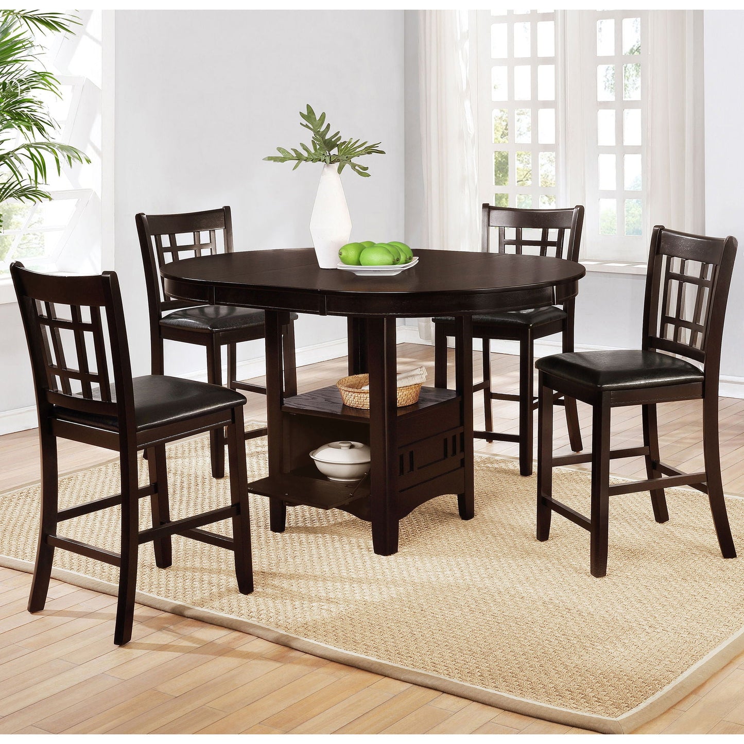 Hester - Extension Counter Dining Table - Espresso