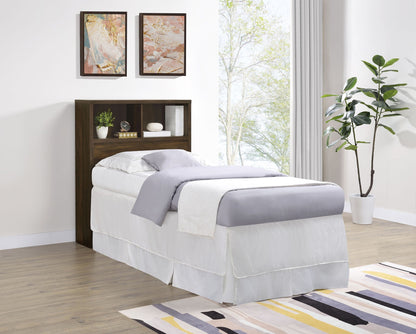 Westpark 49-inch Twin Bookcase Headboard Dark Pine