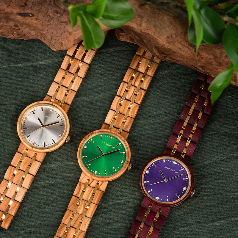 New Stylish Womens Three-color Quartz Watch