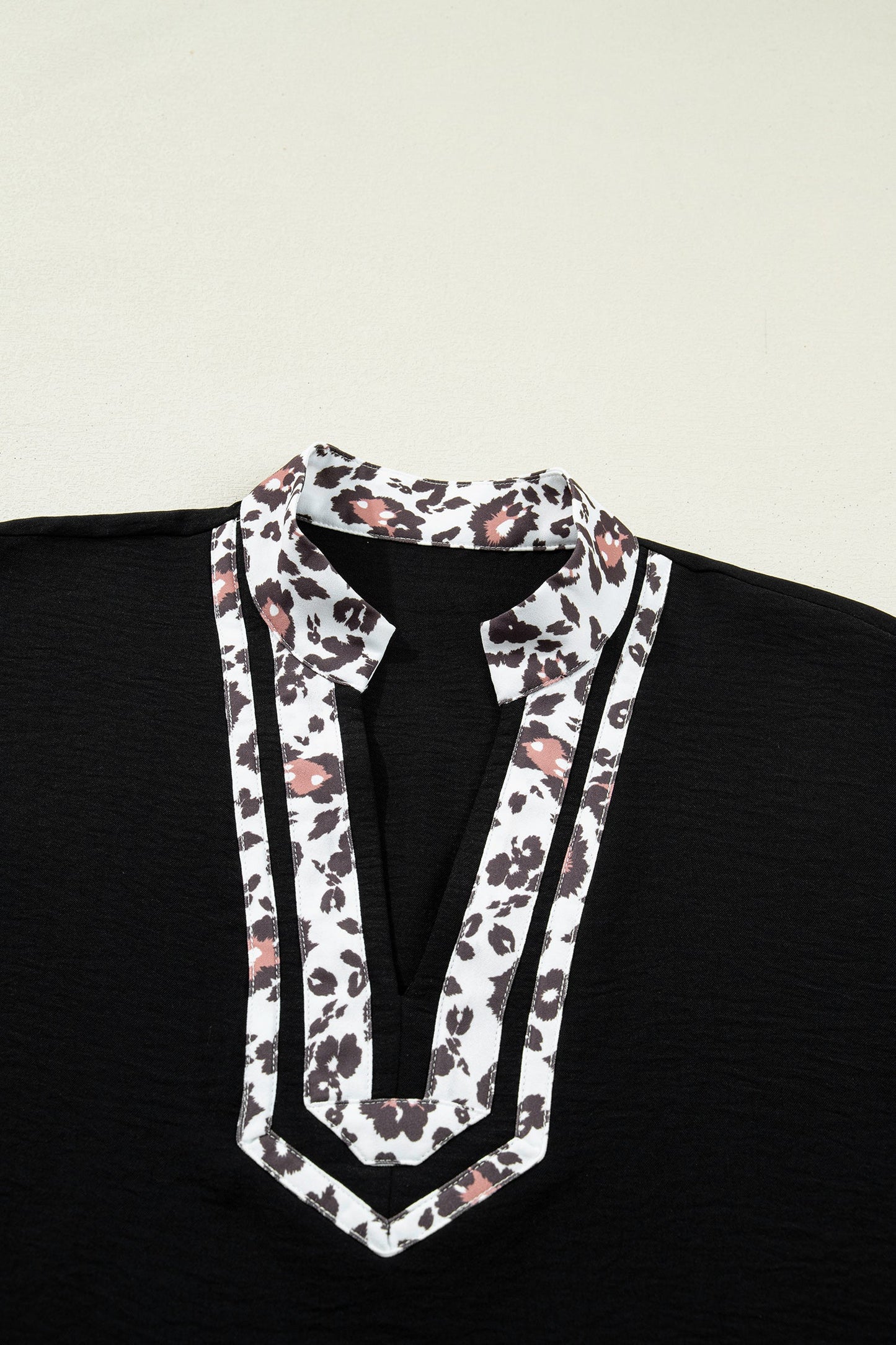 Keziah Sleeve Patchwork Trim Blouse