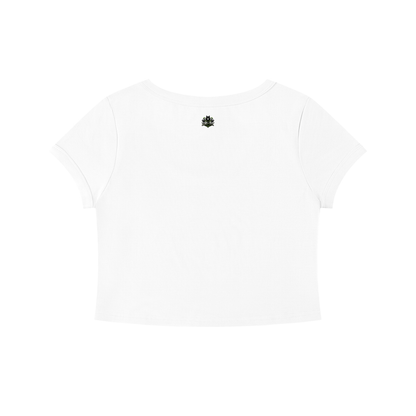 Loki & Ivy Women's Solid Color Slim Crop T-Shirt