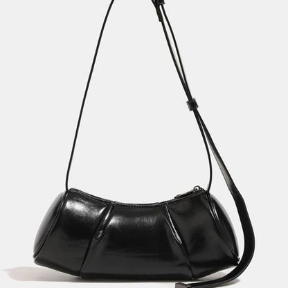 Elegant Folded Cylinder Bag - Stylish Small Pillow Bag & Casual Crossbody Bag for Women | Fashion Retro Design hobo