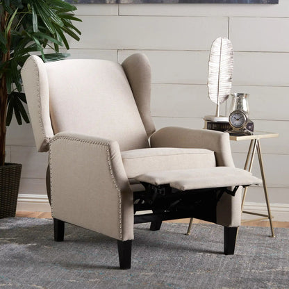 Westeros Wing Back Fabric Upholstered Recliner