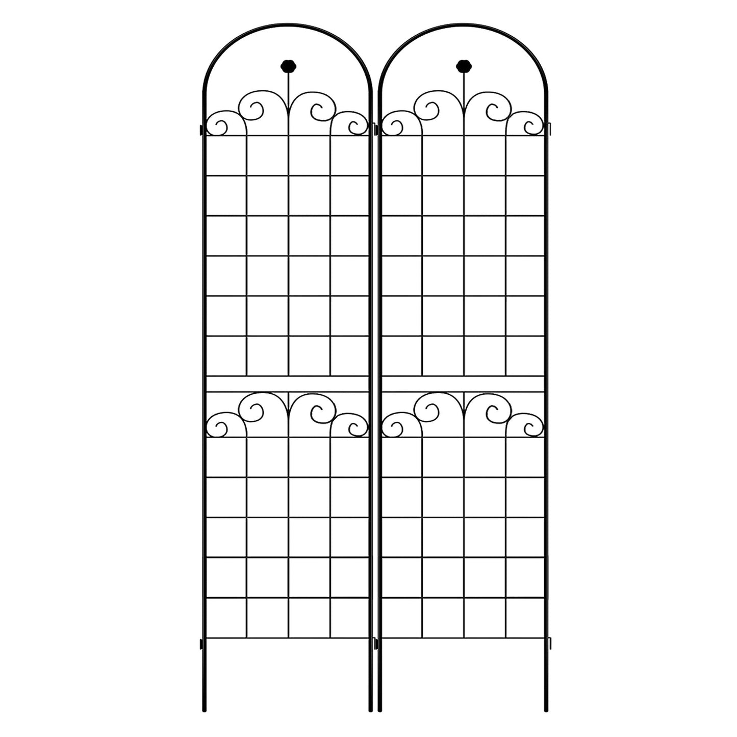 Metal Garden Trellis For Climbing Plants Outdoor Rustproof Plant Support Rose Trellis Netting Trellis