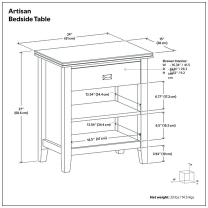 Artisan - Handcrafted Bedside Table
