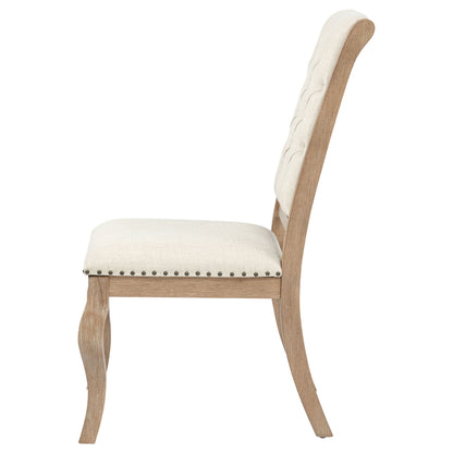 Brockway Upholstered Dining Chair Barley Brown (Set of 2)
