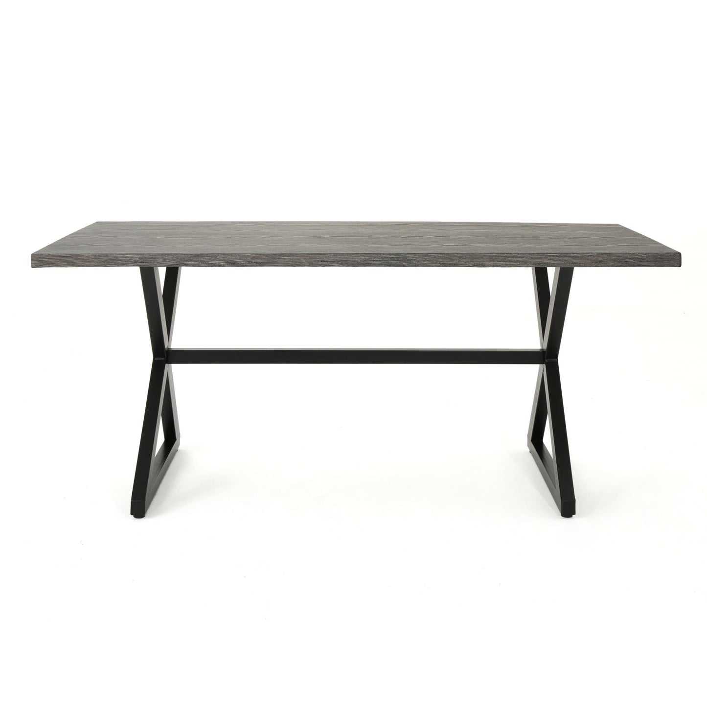 Rolando Outdoor Aluminum Dining Table with Steel Frame