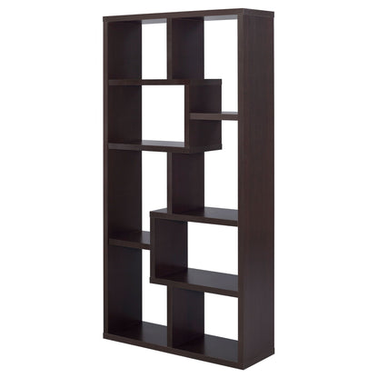 8 Shelf Geometric Bookcase