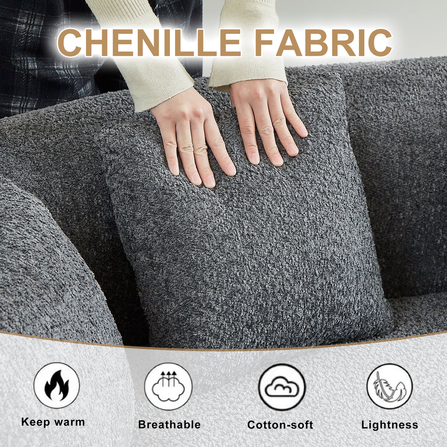 Curved Sectional Sofa - Oversized Modern Design