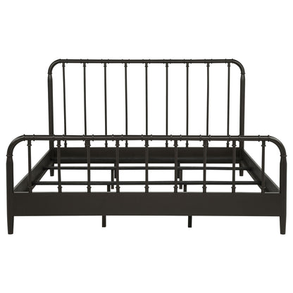 Rocco All Wood Water Pipe Open Frame Eastern King Bed Dark Bronze