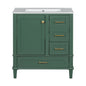 Bathroom Vanity, Modern Bathroom Cabinet With Sink Combo Set, Bathroom Storage Cabinet With A Soft Closing Door And 3 Drawers, Solid Wood Frame
