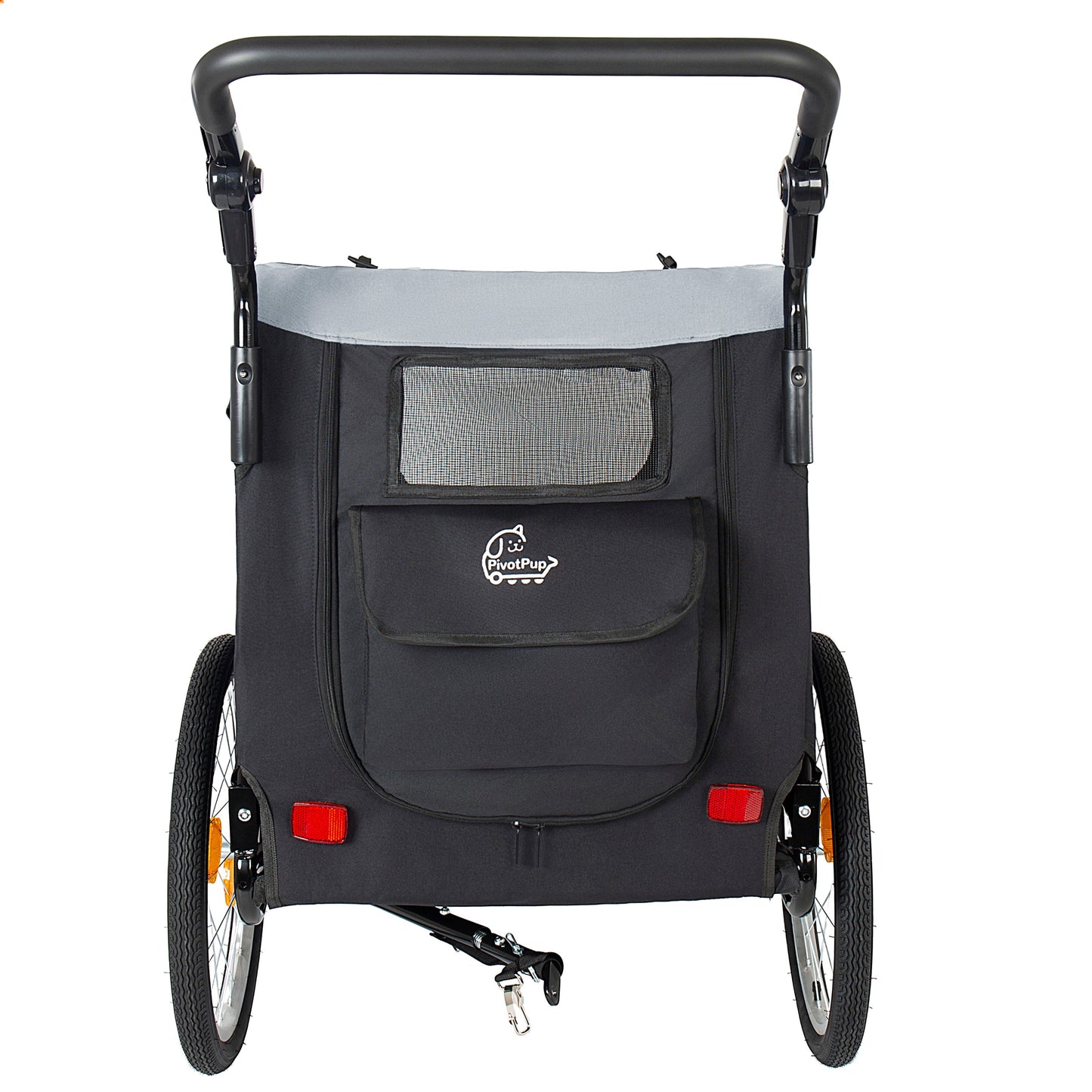 2-in-1 Bike Trailer & Pet Stroller for Dogs up to 110lbs