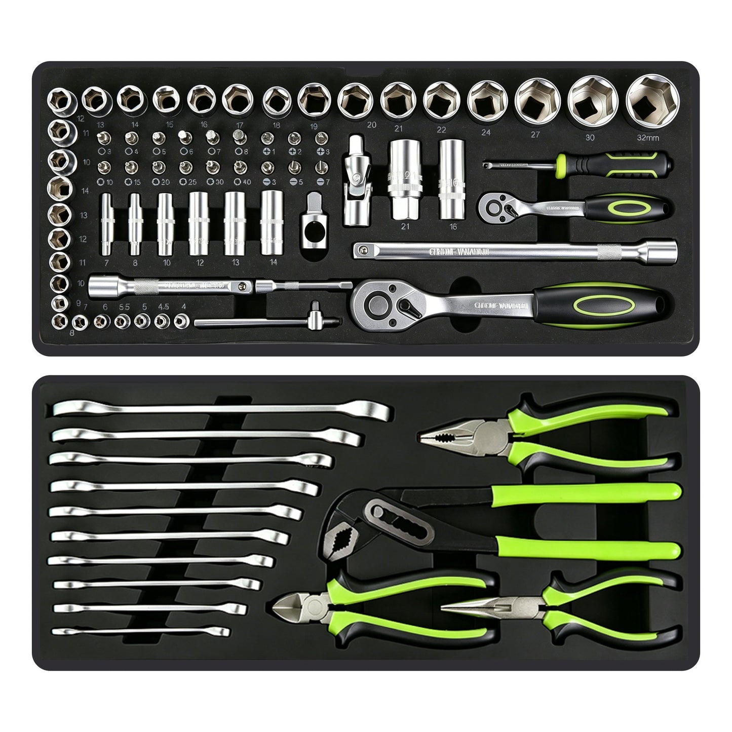 465-Piece Mechanics Tool Set with 3-Drawer Heavy Duty Metal Box Repair Tool Kit