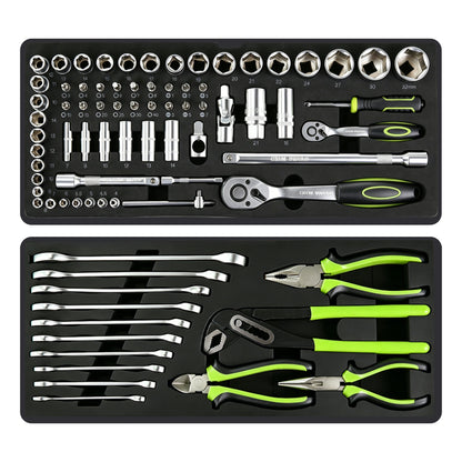 465-Piece Mechanics Tool Set with 3-Drawer Heavy Duty Metal Box Repair Tool Kit