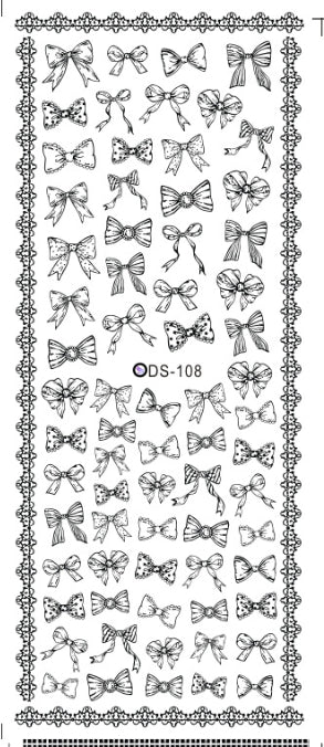 Watermark sticker decal nail sticker