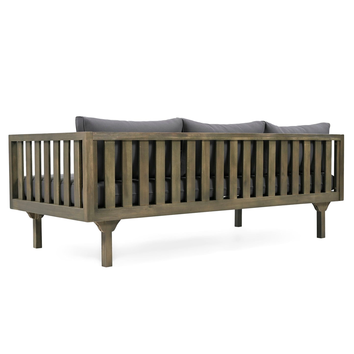 Claremont 3 Seater Daybed Teak Acacia Wood Water Resistant Cushions