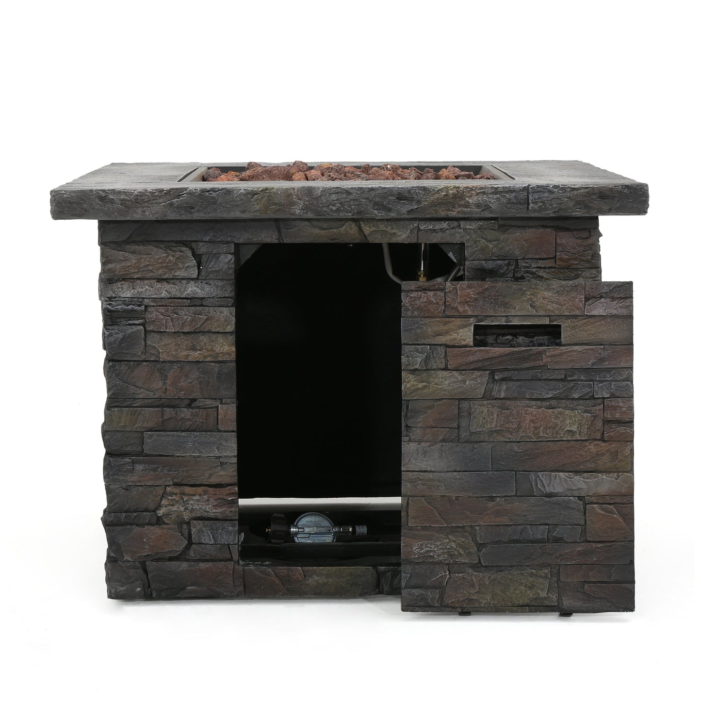 33' SQUARE MGO FIRE PIT - 40000 BTU.