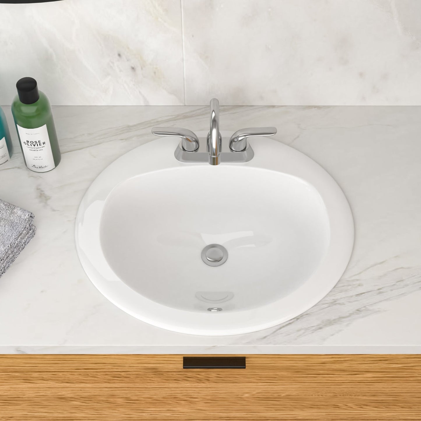 20.3 Inch Drop-In Bathroom Sink