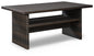 Easy Isle - RECT Multi-Use Table - Dark Brown / Beige
