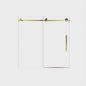 Frameless Shower Door, Smooth Sliding Tracks