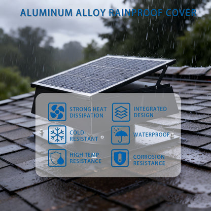 12 Inch Trapezoidal Adjustable Solar Roof Vent Fan