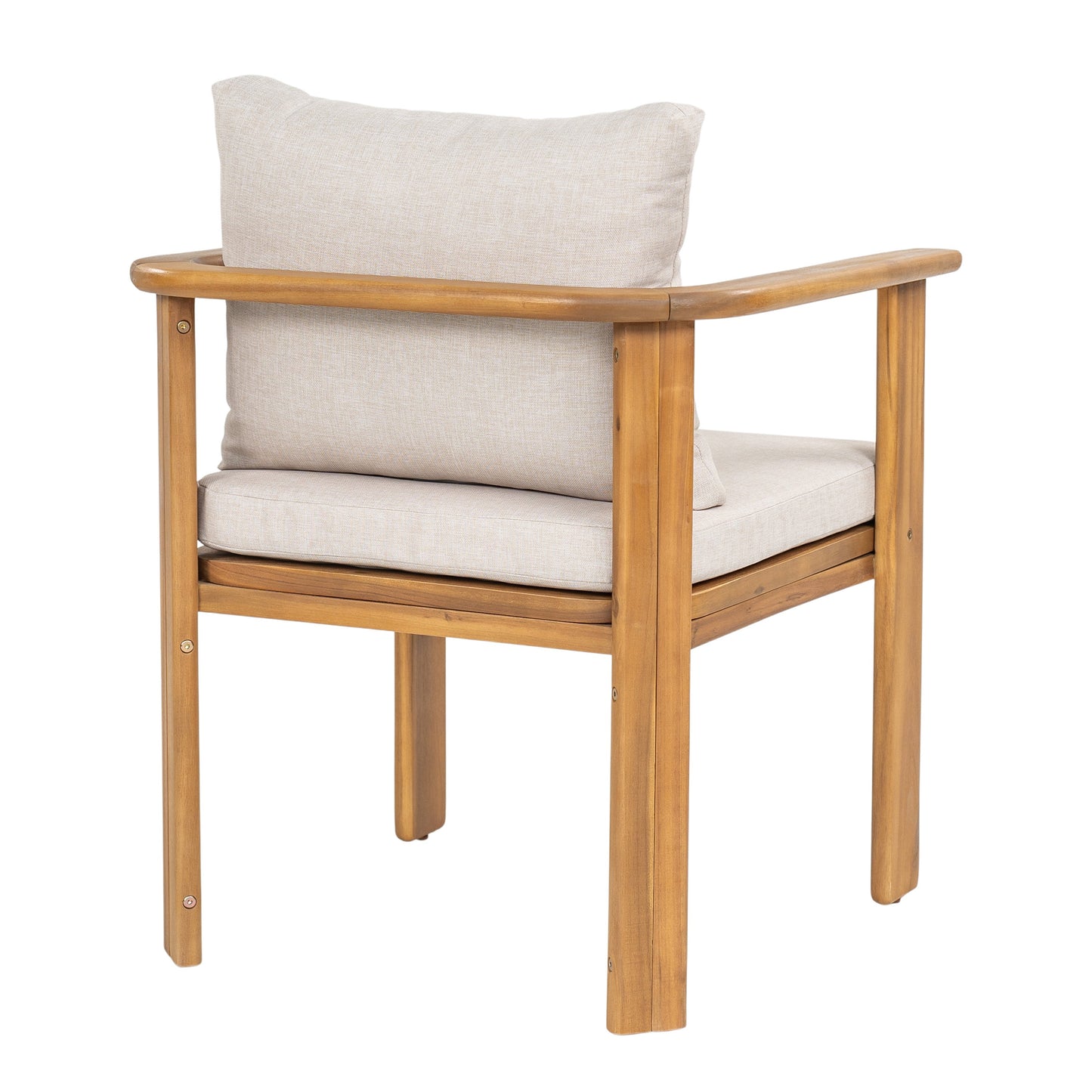 Kaja Outdoor Acacia Wood Dining Chair, Teak Finish Frame