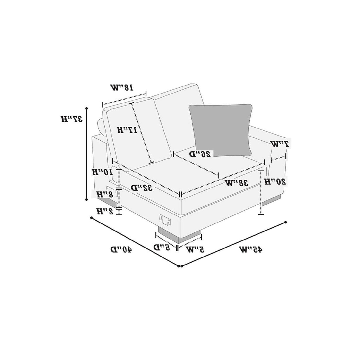 Modular Seating With Pillows