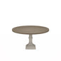 Tannen - Round Dining Table - White And Gray