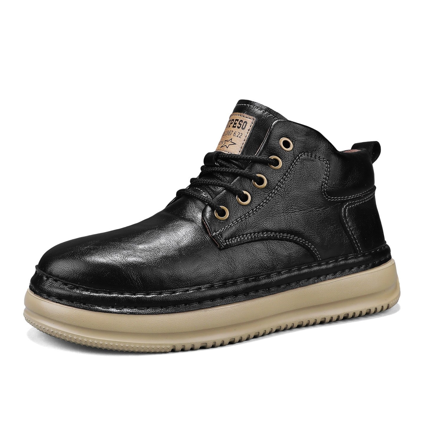 Retro Mid-top Boots Mens Casual