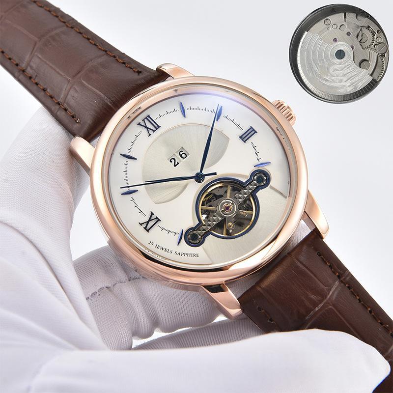 Dual-calendar Fashion Business Steel-belt Watch