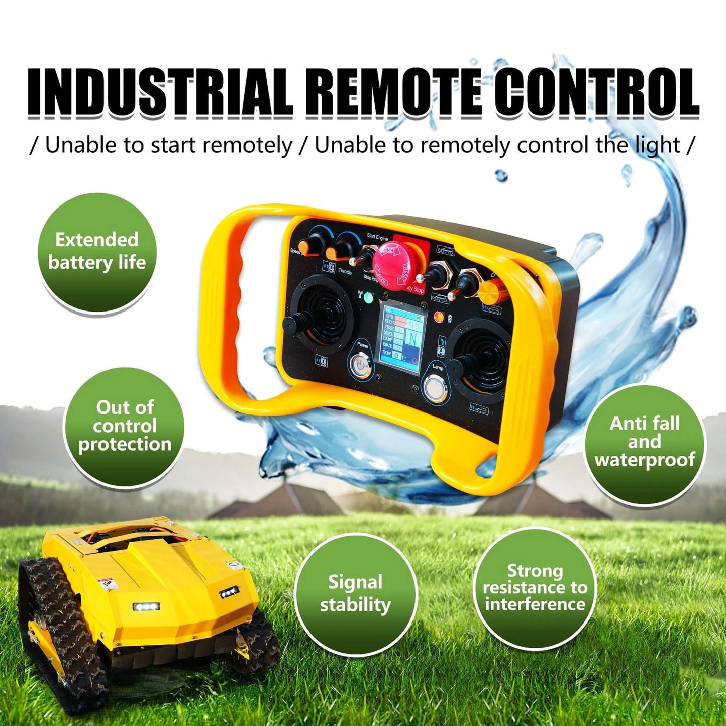 9HP 21-Inch Industrial Remote-Controlled Lawn Mower (SAK71845)