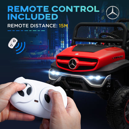 Mercedes-Benz Unimog 12V Kids Ride on Truck with Remote Control - Officially Licensed