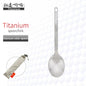TiTo Outdoor Camping Titanium Spork 13.8g Ultralight Titanium Spoon Long Handle Spoon Outdoor Camping Picnic Titanium Fork