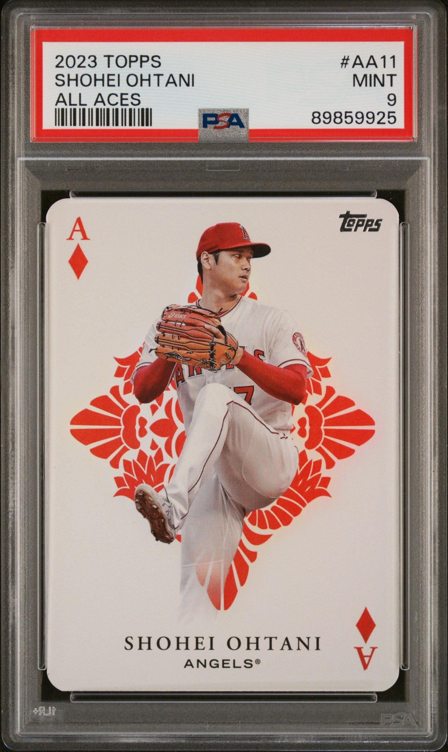 Graded 2023 Topps Shohei Ohtani #AA11 All Aces Baseball Card PSA 9 Mint