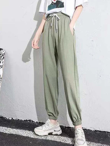 Cozy Luxe Harem Sweatpants with Drawstring