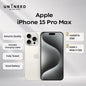 Apple / iPhone 15 Pro Max / A2849 / Genuine Original Apple Device, Authentic Hardware, Free Charging Cable Included Good Condition Refurbished Used Iphone