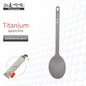 TiTo Outdoor Camping Titanium Spork 13.8g Ultralight Titanium Spoon Long Handle Spoon Outdoor Camping Picnic Titanium Fork