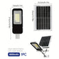 4 Sets of Outdoor Waterproof Solar Lamps, 6000mah Solar Street Lamps